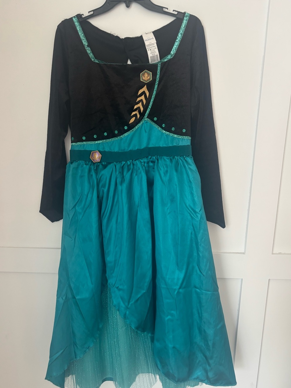 Disney Teal and Black Elsa-Inspired Girls Costume Dress size 12-14